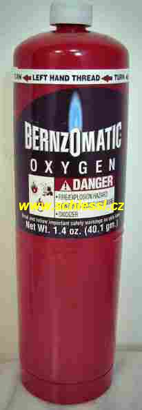 více o produktu - Lahev kyslíku OX9 (pro 0X2 550K), 0485-01-OX9, Bernzomatic